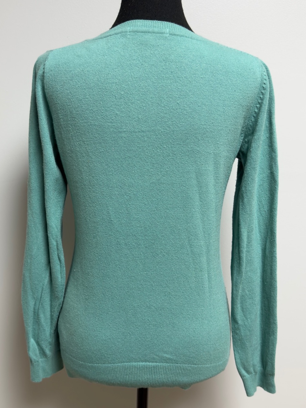 Boden Teal Green Heritage Hummingbird Knit Sweater Size 4 - Picture 3 of 7